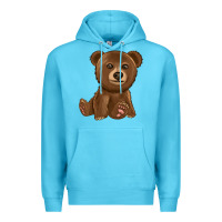 Ocean Blue bear Premium Hoodie - texasbilliewilder