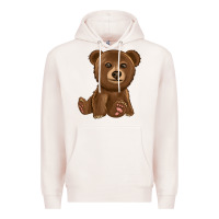 Pale Pink bear Premium Hoodie - texasbilliewilder