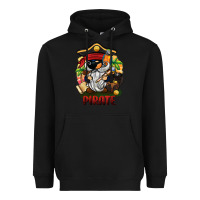 Black pirate gnome Heavyweight Hoodie - BarkalooDesign