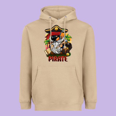 Pirate Gnome Heavyweight Hoodie Designed By Barkaloodesign
