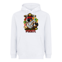 White pirate gnome Heavyweight Hoodie - BarkalooDesign