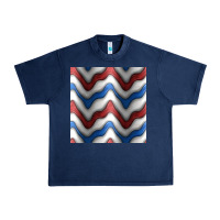 Navy 4th july stripes seamless pattern Urban Heavy Tee - BundleAndBundleShop