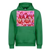 Emerald Love gnomies with gift boxes tumbler Urban Hoodie - HowdyJamesFarm
