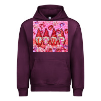 Mauve Wine Love gnomies with gift boxes tumbler Urban Hoodie - HowdyJamesFarm