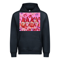 Navy Love gnomies with gift boxes tumbler Urban Hoodie - HowdyJamesFarm