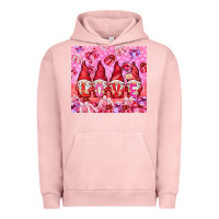Pigment Salmon Love gnomies with gift boxes tumbler Urban Hoodie - HowdyJamesFarm