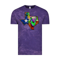 Cloud Purple texas map halloween Vintage Tee - JahusDesignShop
