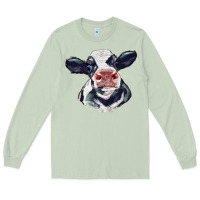 Matcha holstein calf face Long Sleeve Tee - LillyAllenDesigns