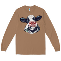 Holstein Calf Face Long Sleeve Tee | Teevron