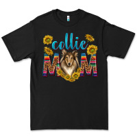 Black western collie mom Premium Tee - texasbilliewilder