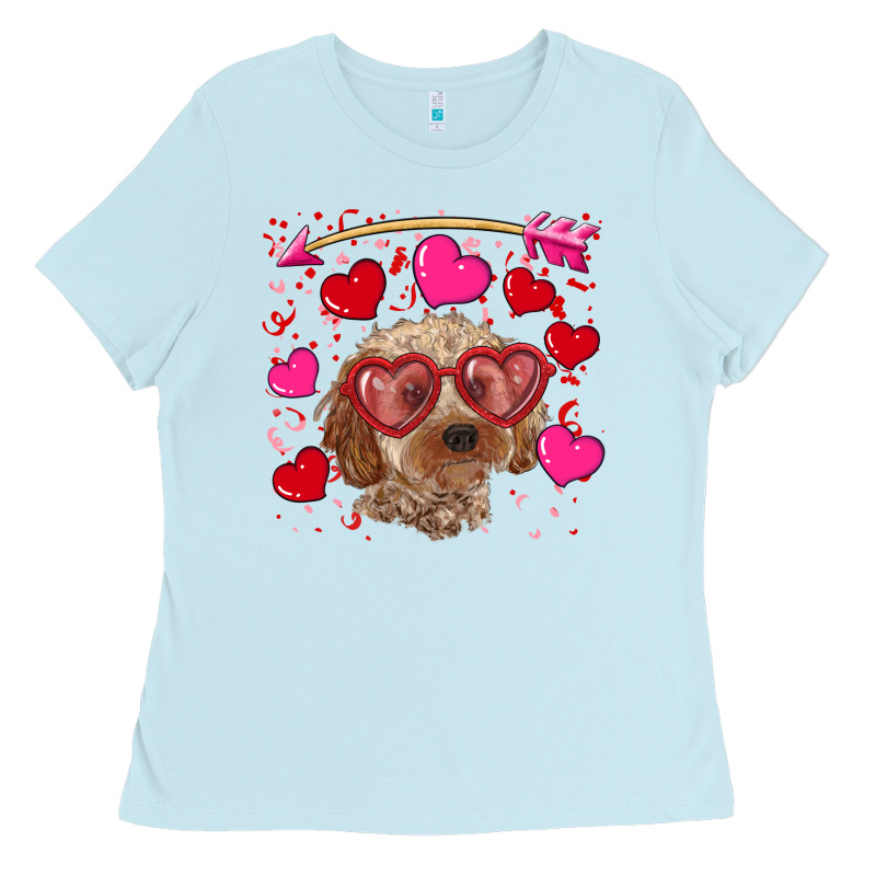 Valentine's Day Cockapoo Ladies Tee by RanaPortraitStore | Teevron