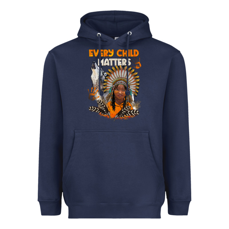 Every Child Matters Child And Wolf Heavyweight Hoodie by BarkalooDesign | Teevron