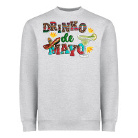 Heather Grey drinko de mayo with margarita and  sombrero Heavyweight Sweatshirt - Artiststas