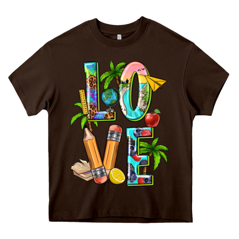 Summer Love Teacher Heavy Core Tee by texasbilliewilder | Teevron
