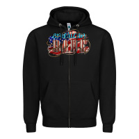 Black American babe Zipper Hoodie - NancyCooperArtShop