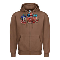 Chestnut American babe Zipper Hoodie - NancyCooperArtShop