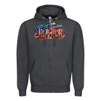 Smoke American babe Zipper Hoodie - NancyCooperArtShop