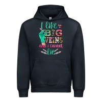 Navy i like big veins and i cannot lie Urban Hoodie - CowGirlArtShop