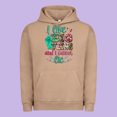 I Like Big Veins And I Cannot Lie Urban Hoodie Designed By Cowgirlartshop
