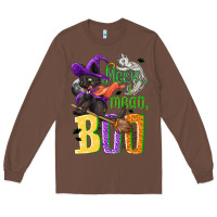 Chestnut Meow i mean, boo Halloween Long Sleeve Tee - NancyCooperArtShop