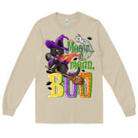 Mushroom Meow i mean, boo Halloween Long Sleeve Tee - NancyCooperArtShop