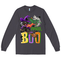 Meow I Mean, Boo Halloween Long Sleeve Tee | Teevron