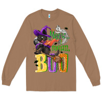 Toasted Coconut Meow i mean, boo Halloween Long Sleeve Tee - NancyCooperArtShop