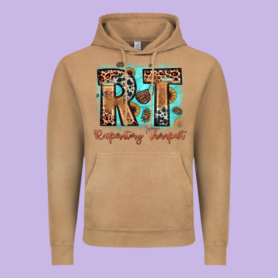 Rt Respiratory Therapist Vintage Hoodie Designed By Jahusdesignshop