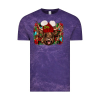 Cloud Purple highland cow christmas Vintage Tee - JahusDesignShop