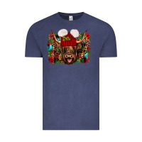 Vintage Denim highland cow christmas Vintage Tee - JahusDesignShop