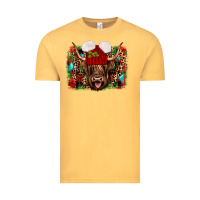Vintage Mustard highland cow christmas Vintage Tee - JahusDesignShop