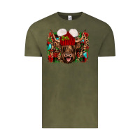 Vintage Olive highland cow christmas Vintage Tee - JahusDesignShop