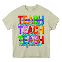 Mossy teach compassion teach kindness teach confidence Heavy Core Tee - texasbilliewilder