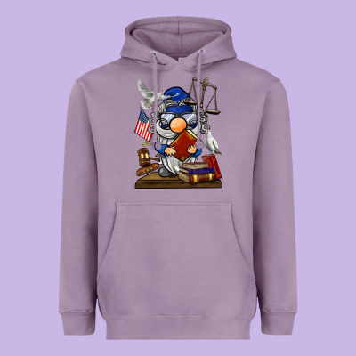 Judge  Gnome Heavyweight Hoodie Designed By Barkaloodesign