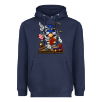 Navy judge  gnome Heavyweight Hoodie - BarkalooDesign