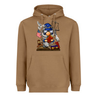 Toasted Coconut judge  gnome Heavyweight Hoodie - BarkalooDesign