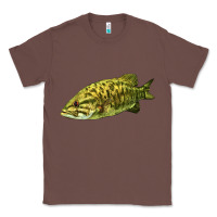 Chestnut Smallmouth Bass Fish Illustrations Classic Tee - LillyAllenDesigns