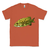 Copper Smallmouth Bass Fish Illustrations Classic Tee - LillyAllenDesigns