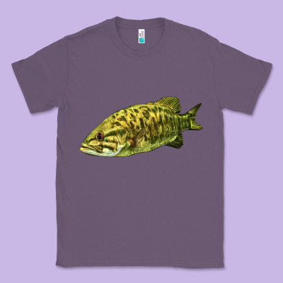 Smallmouth Bass Fish Illustrations Classic Tee Designed By Lillyallendesigns