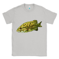 Moon Dust Smallmouth Bass Fish Illustrations Classic Tee - LillyAllenDesigns
