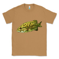 Toasted Coconut Smallmouth Bass Fish Illustrations Classic Tee - LillyAllenDesigns