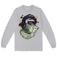 Moon Dust Magical cats ghost with moon Halloween Long Sleeve Tee - NancyCooperArtShop