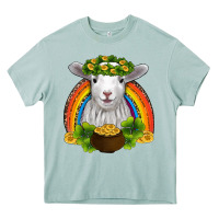 Arona st patricks day baby sheep shamrocks gold rainbow Heavy Core Tee - RanaPortraitStore
