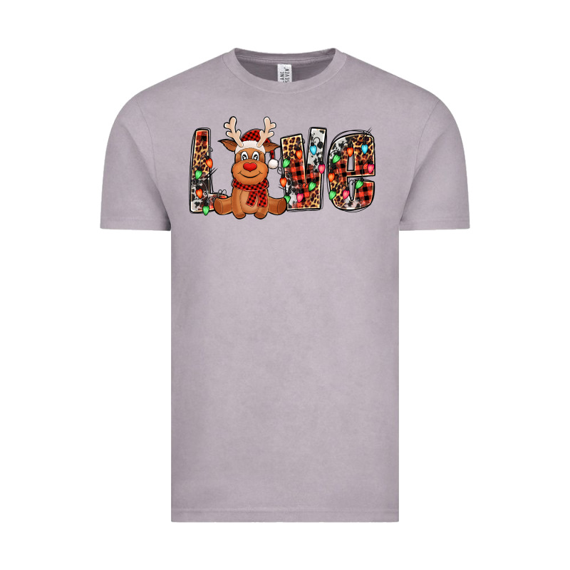 Love Christmas Reindeer Vintage Tee by Jasminsmagicworld | Teevron