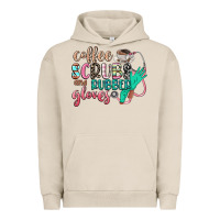 Pigment French Oak coffee scrubs and rubber gloves Urban Hoodie - CowGirlArtShop