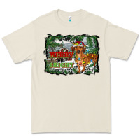 Bone merry and bright  dachshund with farm Premium Tee - RanaPortraitStore