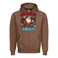 Chestnut dashing through the snow Zipper Hoodie - MaliasSmallBusiness
