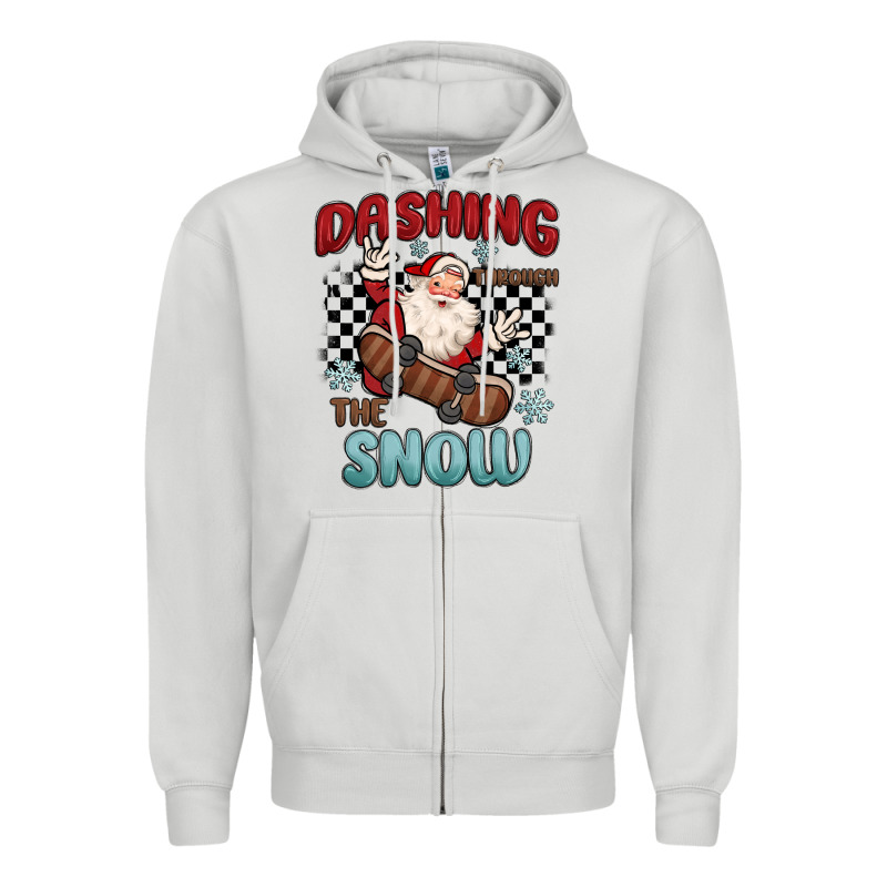 Dashing Through The Snow Zipper Hoodie by MaliasSmallBusiness | Teevron
