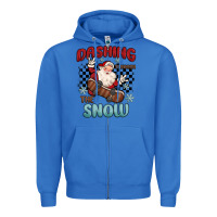 True Royal dashing through the snow Zipper Hoodie - MaliasSmallBusiness