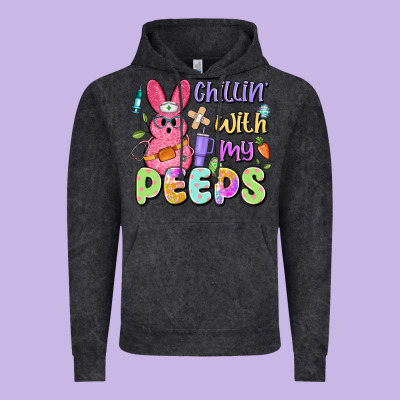Chillin' With My Peeps Vintage Hoodie Designed By Artiststas